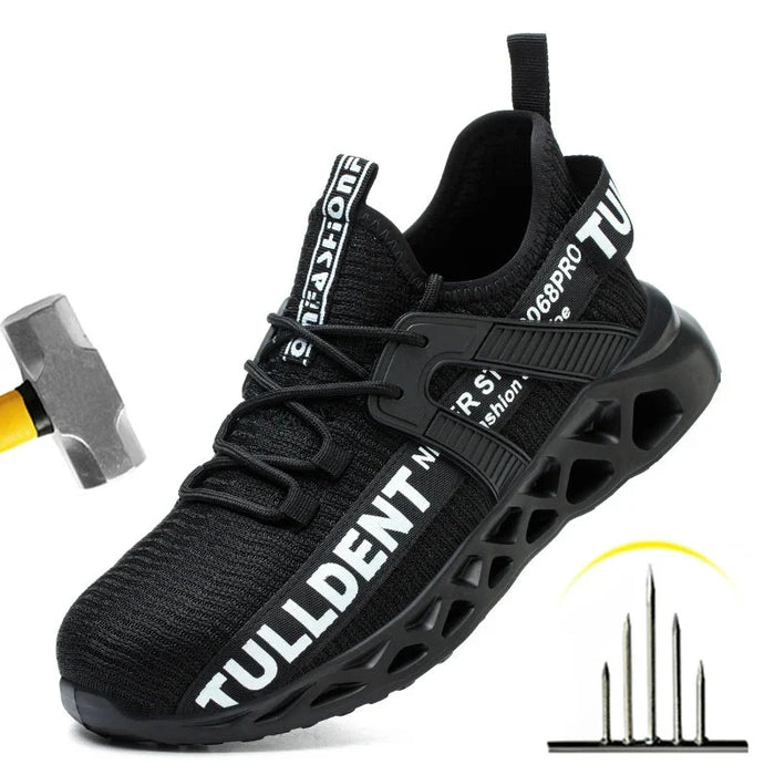 Mens Steel Toe Work Sneakers Anti Impact & Anti Piercing Indestructible Protection