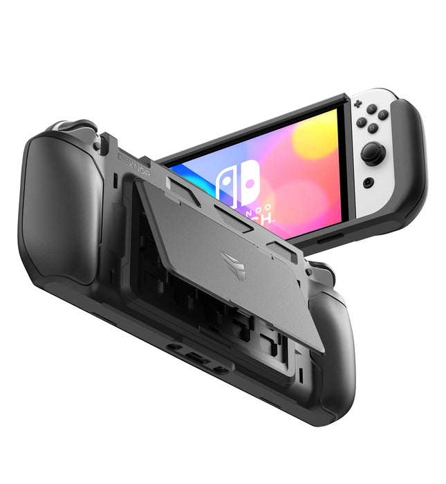 For Nintendo Switch Oled 2021 Tpu Grip Portable Game Storage Dockable Protective Case