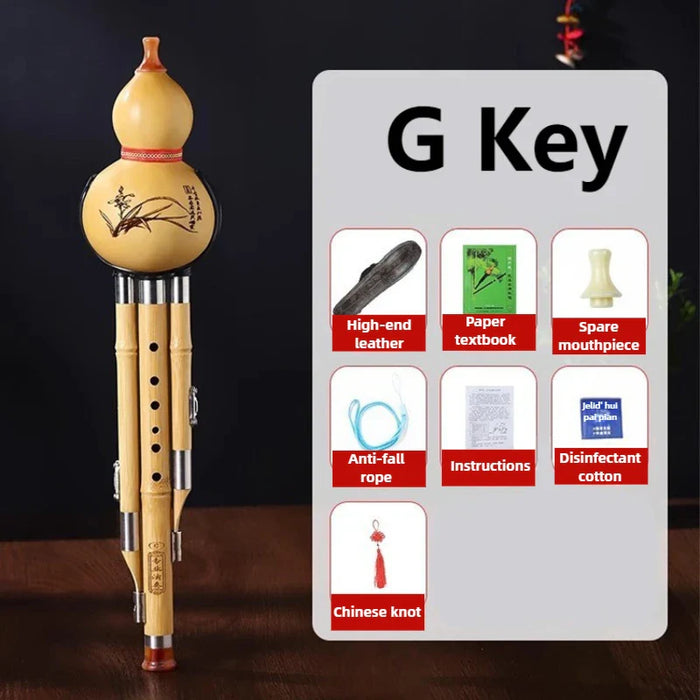 Handmade Bamboo Hulusi Flute For Adults & Children