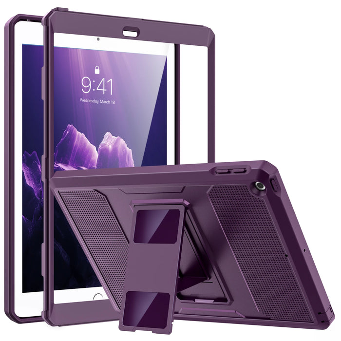 For 2018 / 2017 Ipad 9.7 6Th / 5Th Generation Heavy Duty Shockproof Full Body Rugged Hybrid Case With Built-In Screen