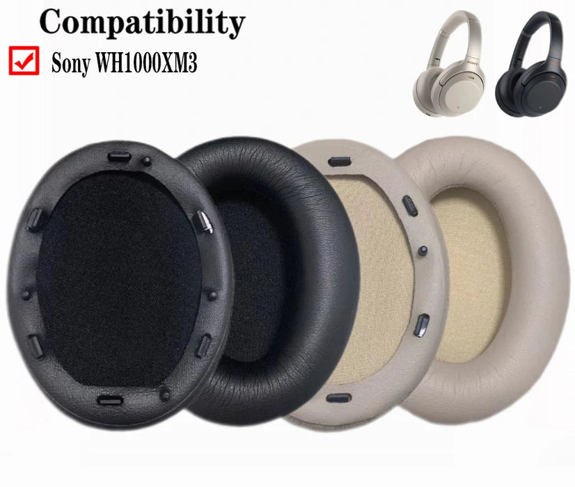 Pair of Foam Ear Pads For Sony Wh 1000Xm3 Headphones