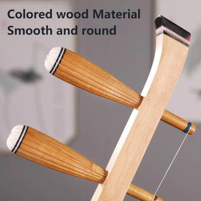 2 String Wooden Erhu Set For Beginner Adults