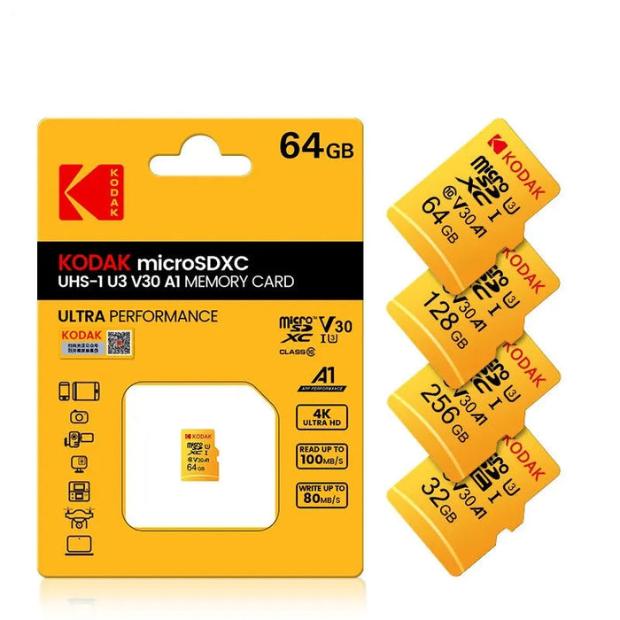 Kodak High Speed 256gb Micro Sd Card Class10 For Phone Camera