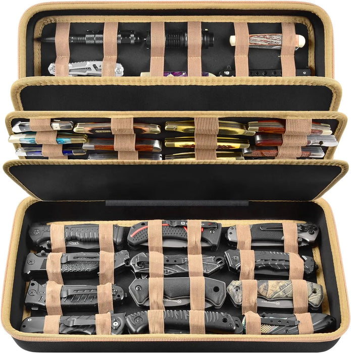 66 Pocket Knife Display Case Butterfly Knife Storage Box
