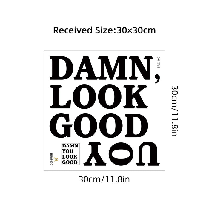 Motivational Wall Mirror Sticker For Home Decor