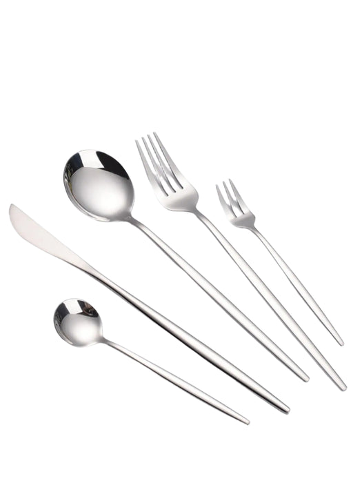 30 Piece Stainless Steel Cutlery Set For Dining Banquets