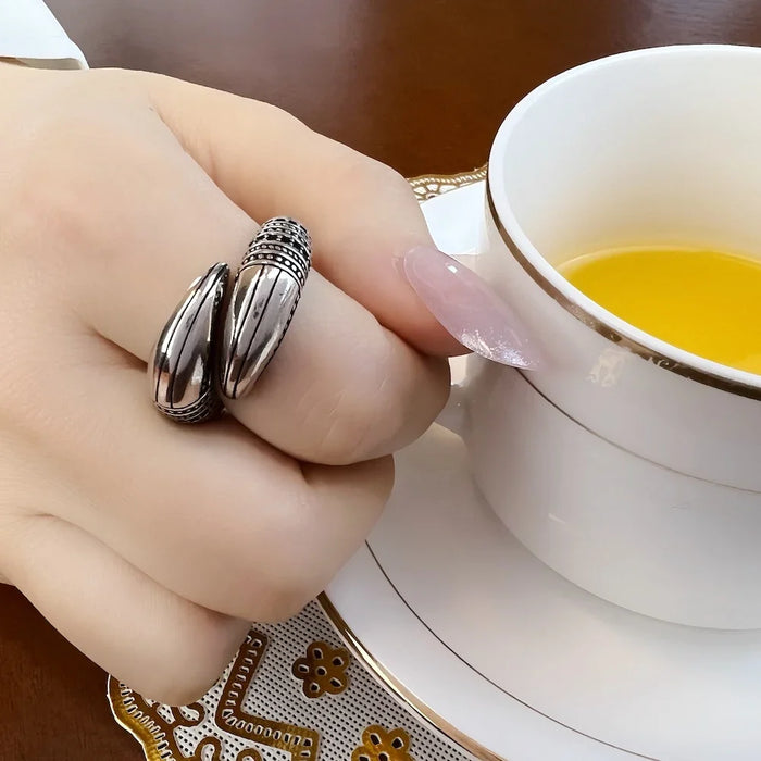 925 Sterling Silver Vintage Men Claw Ring Rebel