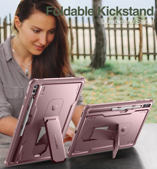 For Samsung Galaxy Tab S9 / S8 / S10 Ultra Heavy Shockproof Full Body Protective Case With Pen Holder Built In Screen Protector