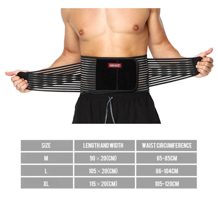 Breathable Mesh Lumbar Support Brace High Elastic Steel Waist Bodybuilding