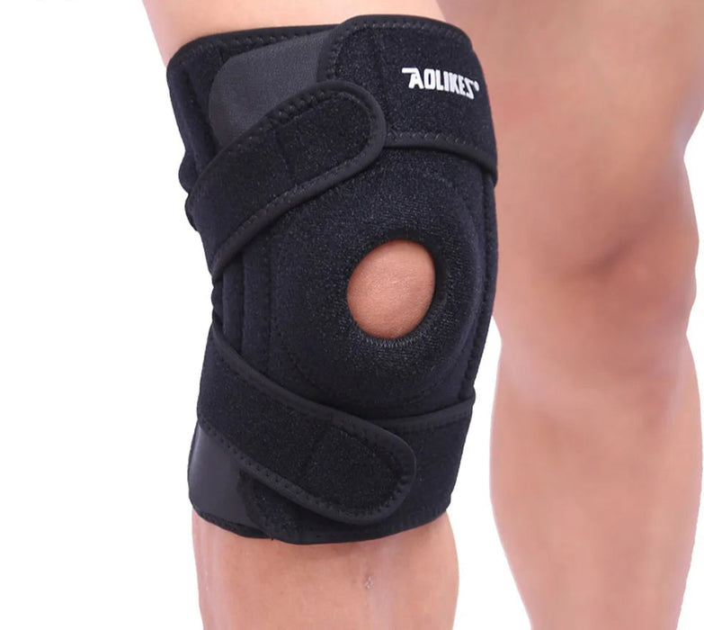 Adjustable Knee Support Brace Sports Knee Protector With Patella Hole