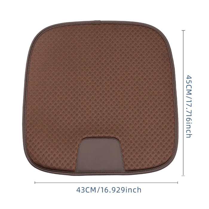 Breathable Ice Silk Car Seat Cushion Single Front Protector For Driver Summer Cool Accessory
