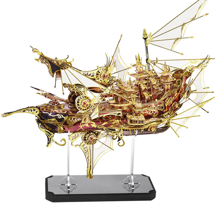 701 Piece Diy 3D Metal Boat Puzzle Kit