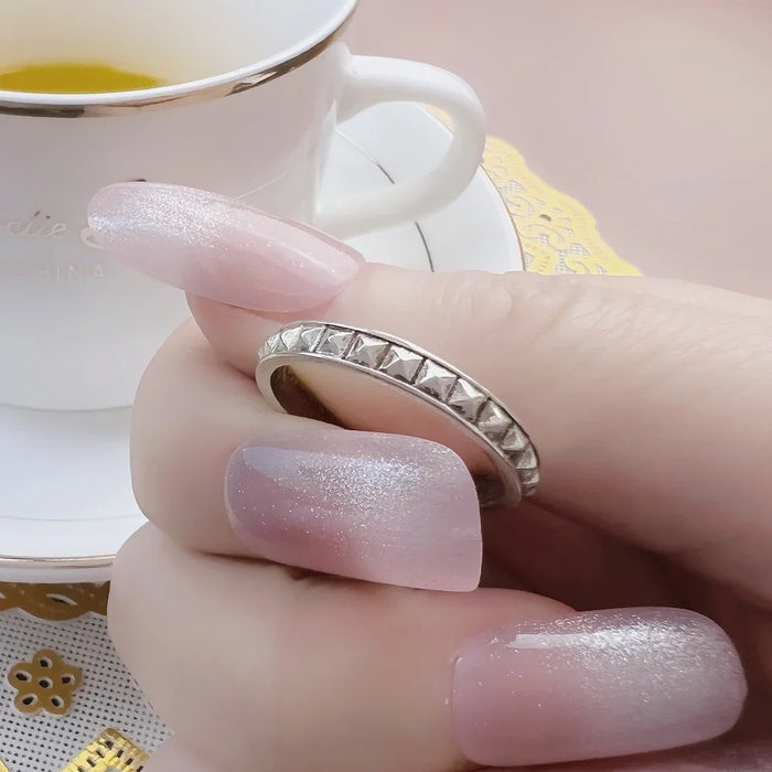 925 Sterling Silver Studs Wedding Band Ring Europe Style Fine Jewelry For Women & Men Punk