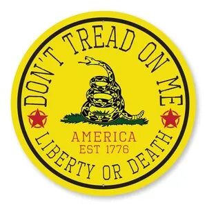 Usa Metal Round Sign Patriotic Home Decor