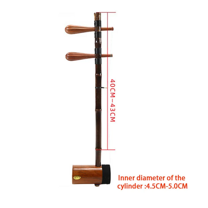 Traditional 2 String Bamboo Jinghu For Peking Opera