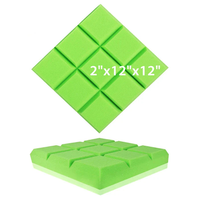 6 / 12 / 24 Pieces White Acoustic Foam Panels For Soundproofing Home Studio Treatment