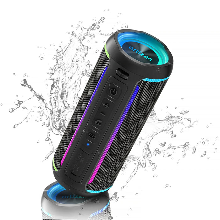 Portable Bluetooth Speaker With 40W Stereo Sound And Rgb Lights