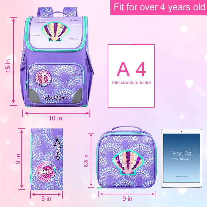 Shell Backpack For Girls