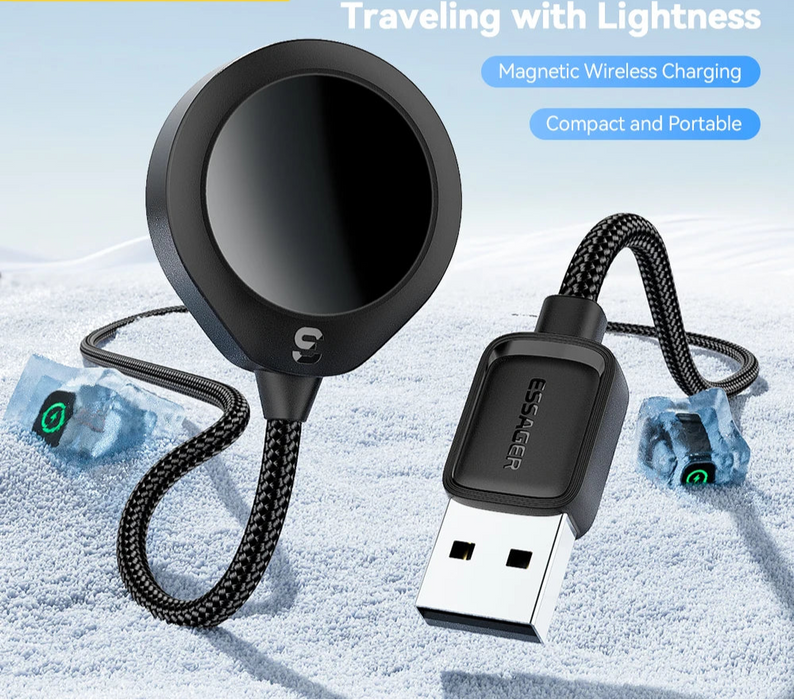 Magnetic Charger For Apple Watch Series 9 8 7 6 5 Ultra 2 Se Fast Charging Cable Accessories For Iwatch 9 8 7 6 5 4 3 2