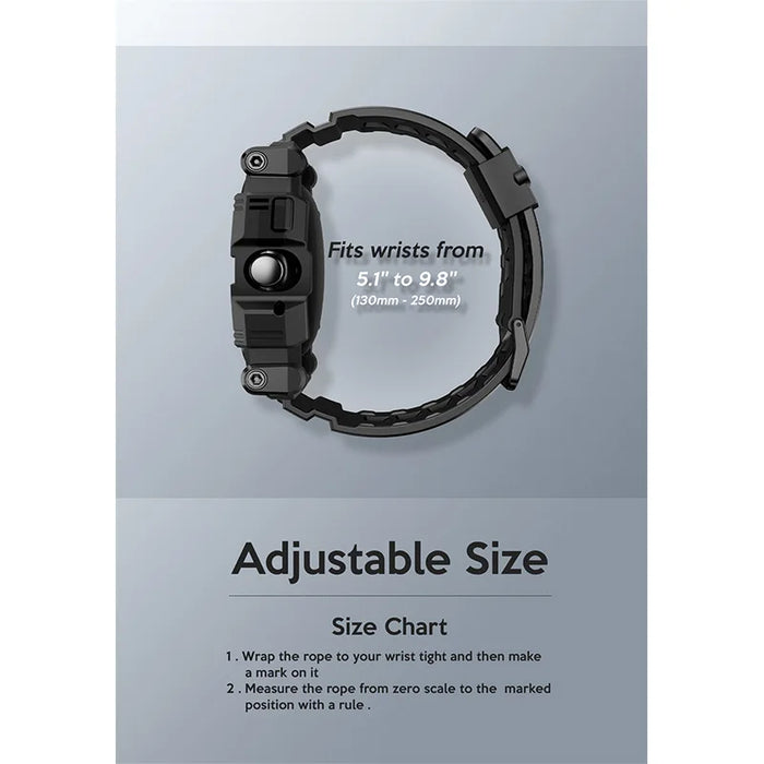 For Google Pixel Watch 3/2/1 41Mm Armorbox Shockproof Protective Watch Case With Strap Band
