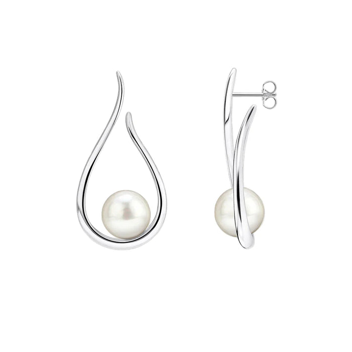 925 Sterling Silver Real Tear Drop Dangle Earrings Romantic Gift For Women