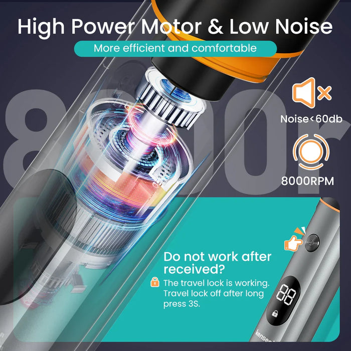 3-In-1 Men Hair Trimmer Kit Waterproof Shaver & Clipper