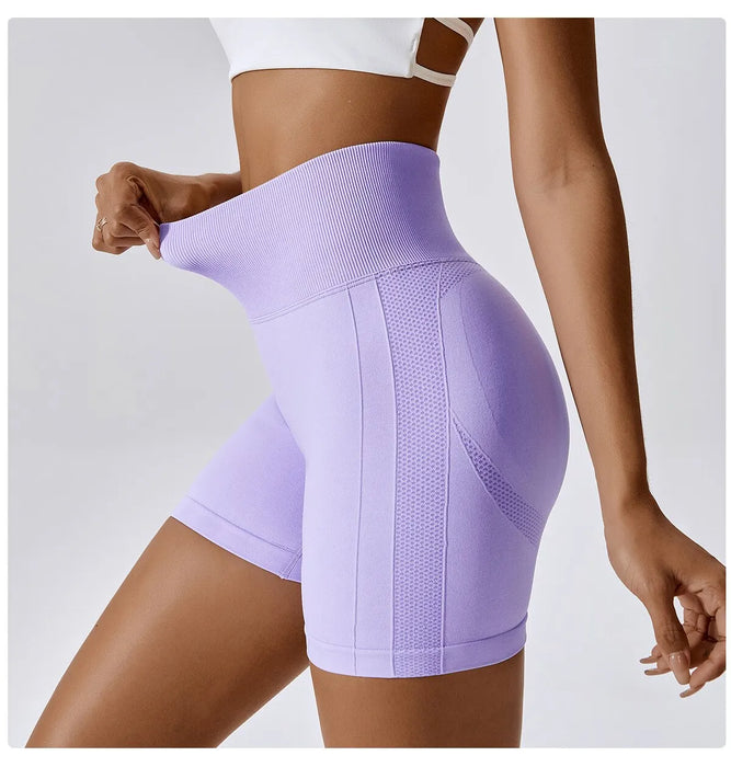 High Waist Seamless Gym Shorts