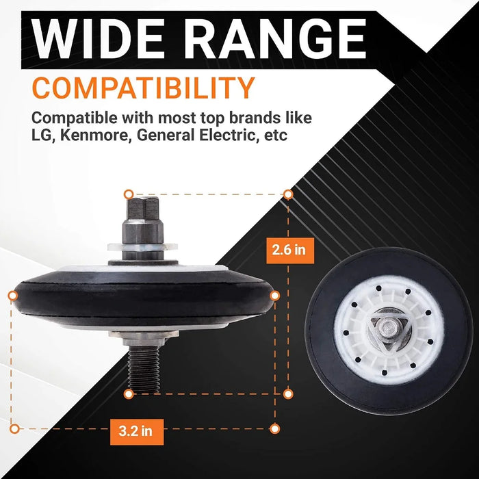 4581El2002C Dryer Drum Roller For Lg Kenmore Dryers Ap5688895 4581El2002A 4581El2002B 4581El2002D Ps8260240 - Pack Of 4