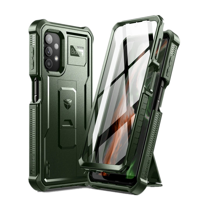 For Samsung Galaxy A32 5G Full-Body Heavy Duty Military Grade Shockproof Case & Kickstand Built In Screen Protector