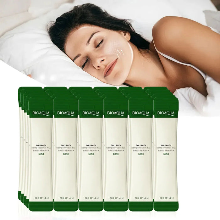 30 Piece Collagen Sleeping Facial Masks Moisturizing Anti Wrinkle Nourishing No Wash Face Mask