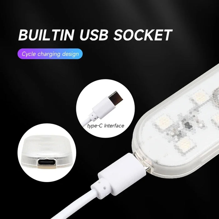 Usb Car Mini Touch Light Portable Magnetic Reading Lamp