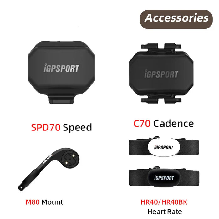 Speed Cadence Heart Sensor Set For Bike