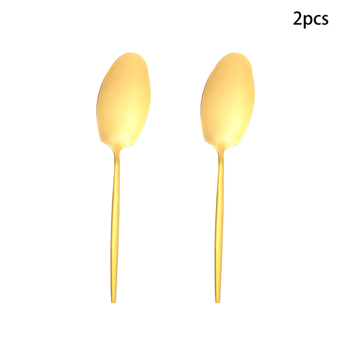 12 Piece Stainless Steel Tableware Set For Hotel Restaurant And Buffet Use