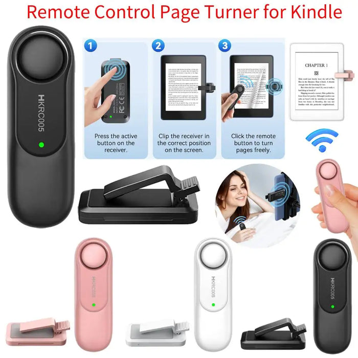 Remote Control Page Turner Camera Camcorder Hands Free Reading Camera Video Record Remote Control Extender For Kindle Paperwhite