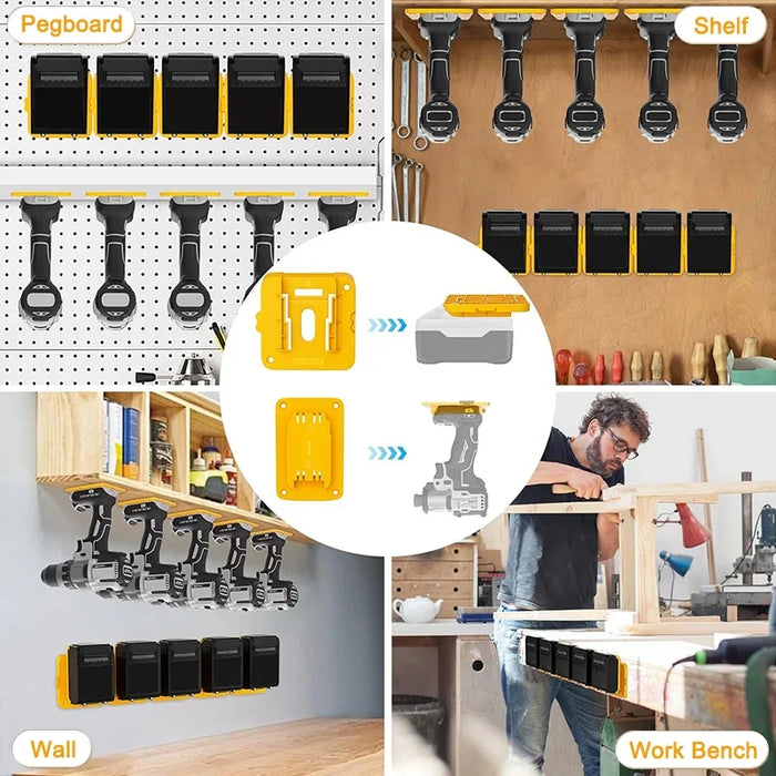 14.4V 18V Battery Storage Rack For Dewalt Tools