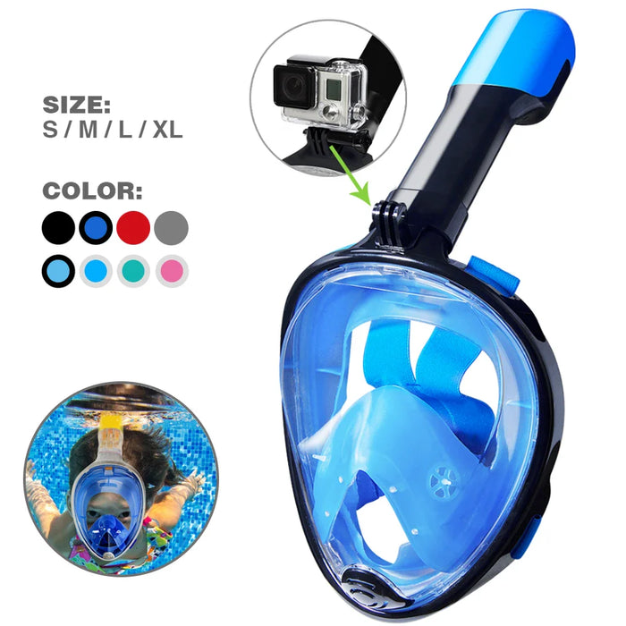 Full Face Snorkel Mask For Kids & Adults