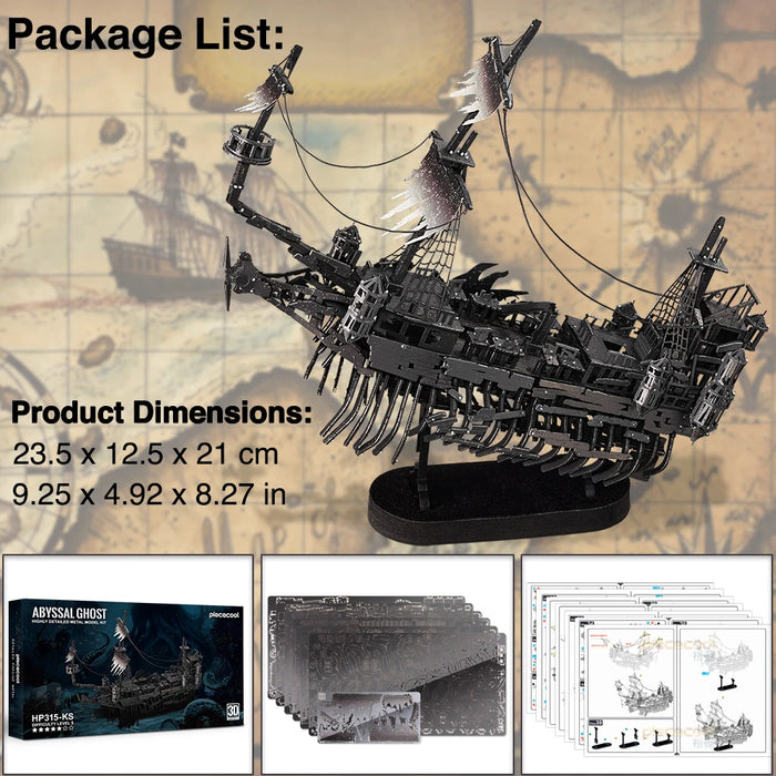 3D Pirate Ship Puzzle Diy Boat Toy For Adults