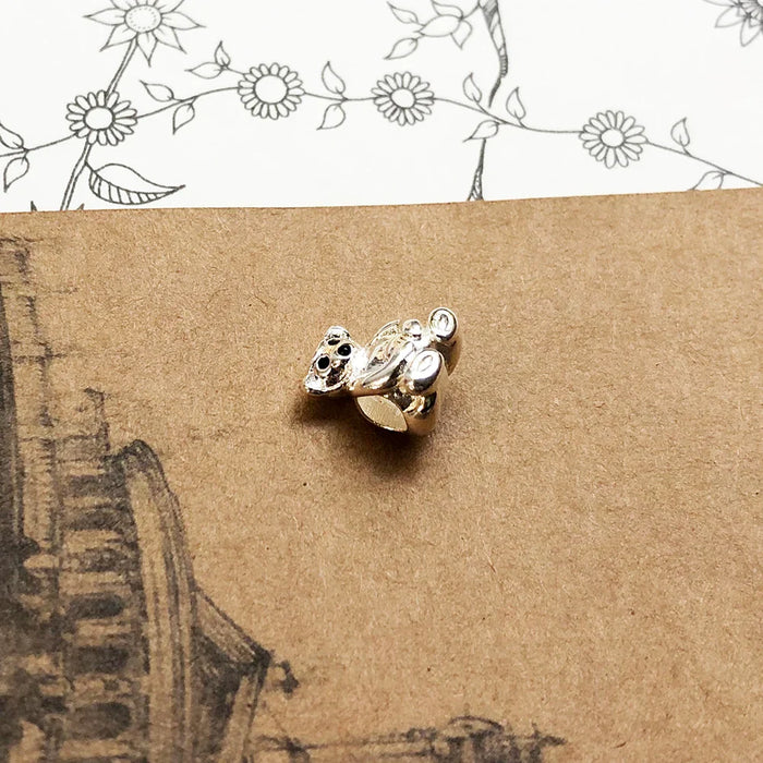 925 Sterling Silver Teddy Bear Beads Cute Summer Charm For European Jewelry Fits All Bracelets Perfect Gift For Women And Men