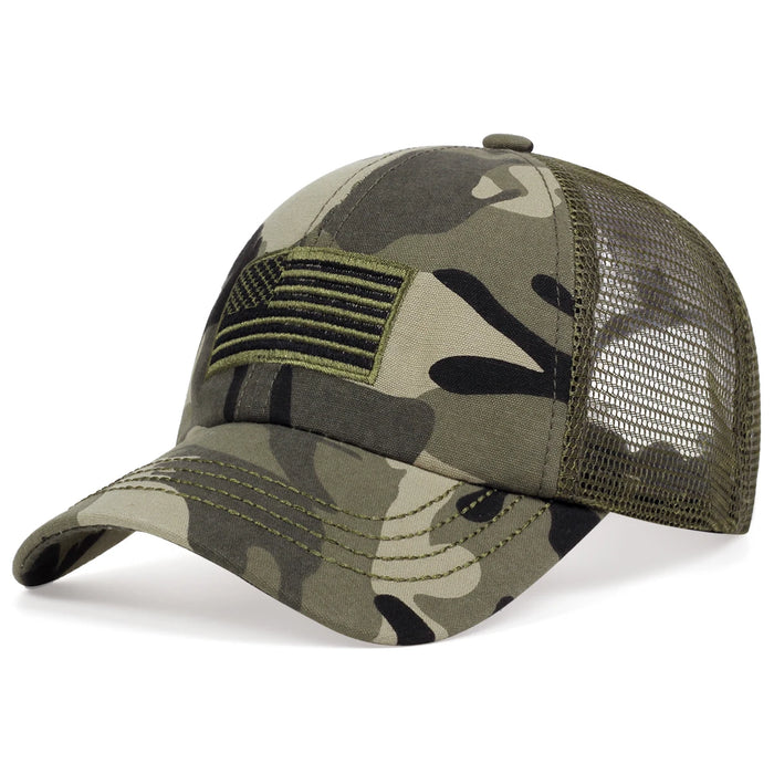 Usa Flag Embroidered Baseball Cap Adjustable Sun Hat For Outdoor Activities