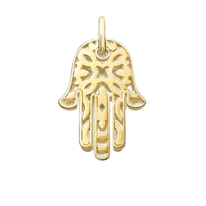 925 Sterling Silver H & Of Fatima Pendant Gold Colour European Accessory Gift For Women & Men