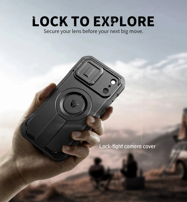 For Iphone 17 Pro Max Shockproof Magnetic Protective Case With Camera Case & Adjustable Kickstand Compatible With Magsafe