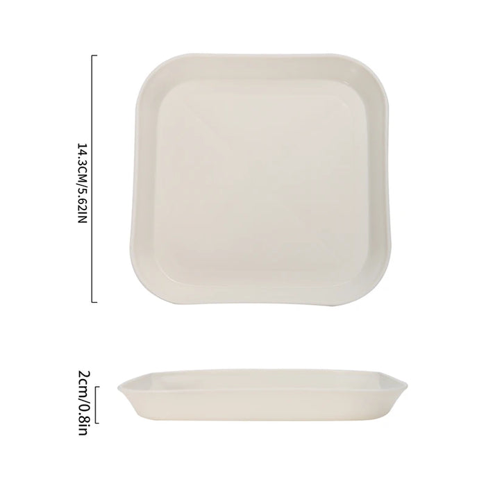 4 / 8 / 12 Piece Reusable Plastic Snack Plates Bone Shaped Design For Easy Snacking
