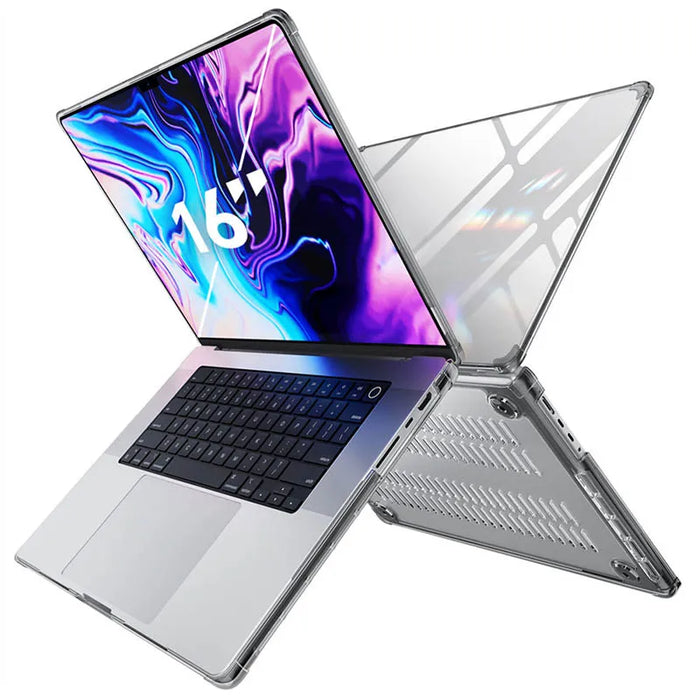 For Macbook Pro 16 Inch 2024 2021 M1 / M2 / M3 / M4 Slim Design With Touch Id Clear Protective Case