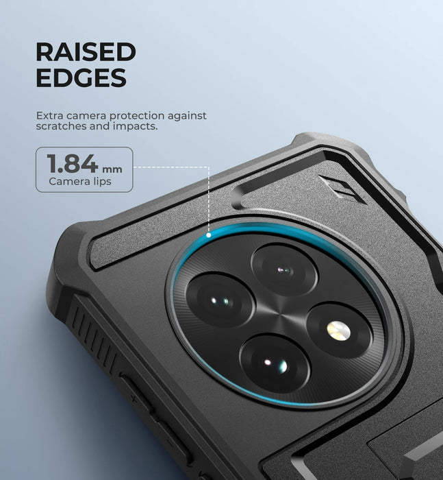 For Oneplus 13 5G 2025 Full Body Bumper Military Grade Armor Shockproof Shell Case Bracket With Built In Screen Protector