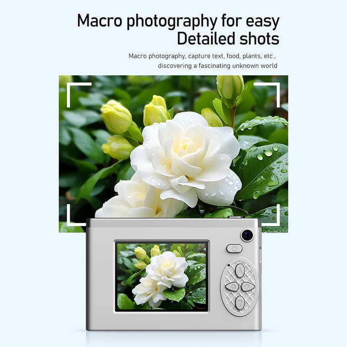 Am200 8X Digital Camera Children Camera 2.4 Inch Lcd Video Camcorder Rechargeable Cameras With Fill Light For Kid Adult Beginner