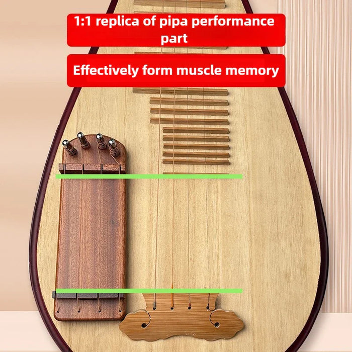 Portable Ebony Pipa Fingering Tool For Beginners