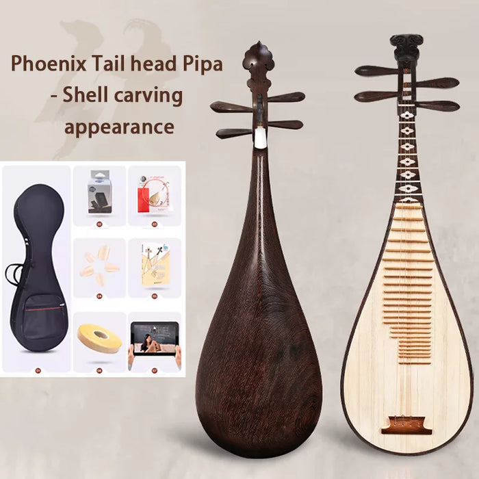 Traditional 102Cm Chinese Pipa For Beginners