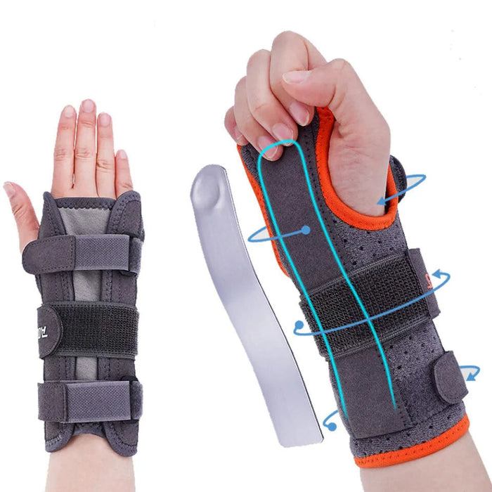 Adjustable Wrist Brace For Carpal Tunnel Unisex Night Support With Splints