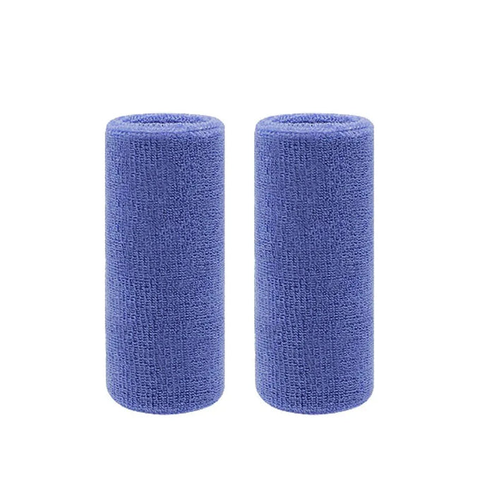 Pair of Breathable Cotton Wrist Sweatbands For Men & Women