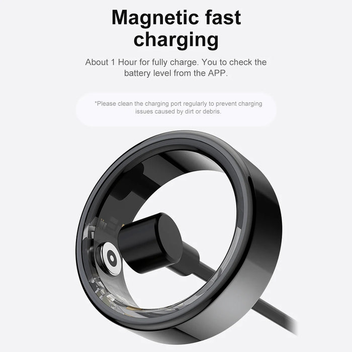 Titanium Smart Ring - Health Monitoring Waterproof